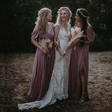 Vintage Lace V Neck Sheath Cap Sleeve Wedding Dress Rjerdress
