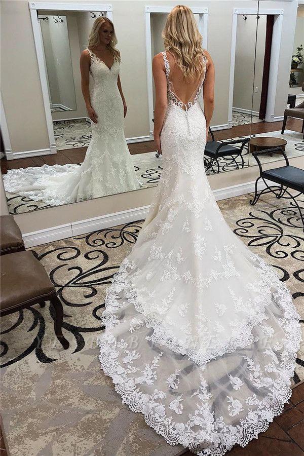 Falsery Chiffon A-line Beach Bridal Dress Boho Lace Applique Wedding Dress  for Women 2023 Ivory at Amazon Women's Clothing store