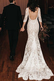 Wedding Dresses Mermaid V Neck Lace With Applique Court Train Rjerdress