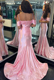 Elegant Beaded Ruched Spaghetti Straps Long Sheath Mermaid Long Prom Dresses