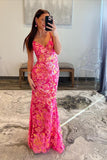 Stunning Mermaid Prom Dresses Uk with Lace Appliques RJS708