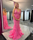 Mermaid Prom Dresses Tulle With Appliques And Beads